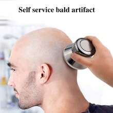 Men's Self-Haircut Electric Shaver, Home Use Close Shave Machine, Rechargeable Beard Trimmer - Silver Gray - View 4