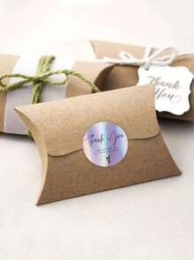 500入/卷 彩虹雷射「謝謝購物」商業裝飾性自黏貼紙標籤 - 彩色 - 查看 10