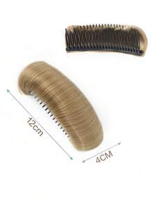 Sợi tổng hợp Tóc Vô hình Tóc mái Đệm Tóc Thẳng Lược Tóc giả Phụ kiện Của phụ nữ Tóc giả Tự nhiên Nối tóc Phụ kiện tóc - Vàng - Xem 2