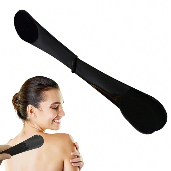 1 pièce Brosse d'application d'autobronzant Facile à voyager avec poignée pliante longue portée pour les personnes âgées, les femmes et les hommes à peau sensible