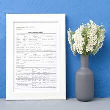 2入組族譜表格筆記本,大字印刷,雙面祖先家族表格,檔案儲存級別的族譜表格,筆記本筆記,註冊簿