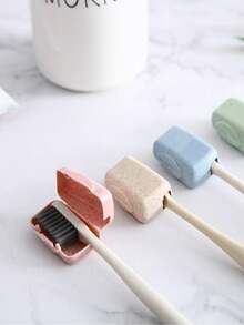 Toothbrush Head Caps, 4-Pack, Dustproof, Portable, Toothbrush Storage Cover, Main Outdoor Travel Toothbrush Case - Multicolor - View 3