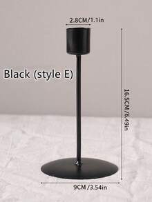 Romantic European Home Candlelight Dinner Wedding Decoration,Taper Candlestick Holders Metal Candle Stick Holders,Room Decor,Home Decor Modern Iron Candlestick For Romantic Wedding, Dinner, And Party Decor - Tall Candle Stand With Gothic Design For Home And Halloween Room Decor Home Decor Easter Decor Wedding Items