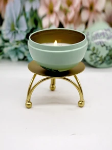 1 Miếng Hình học Tròn Sắt Chân nến , Bàn Đồ trang trí Trưng bày Điêu khắc Creative Kim loại Thủ công - Vàng - Xem 5