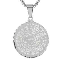 Lord's Prayer Medallion Necklace