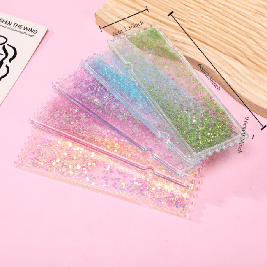 Blank Acrylic Mahjong Tiles, Sandpaper, Bookmark, Diy Liquid Motion