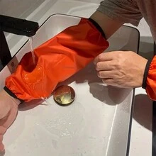 2雙黑色加厚防水防油袖套,適用於家庭廚房清潔,專業及工業用途 - 黑色 - 查看 7