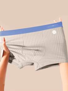 Paquete de 4 calzoncillos cuadrados de hombre con bloqueo de color, transpirables y delgados - Multicolor - Ver 4