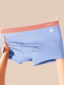 Paquete de 4 calzoncillos cuadrados de hombre con bloqueo de color, transpirables y delgados - Multicolor - Ver 3