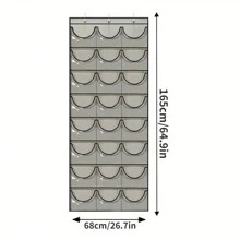 1pc 24-Pocket Baseball Cap Organizer - Outdoor Hat Holder, Protector And Display Shelf Hangers - Black - View 6