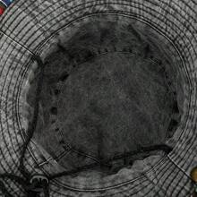Boho Unisex Sombrero de sol de ocio al aire libre estilo vaquero Anti-UV para pesca para hombres con ala ancha (posición del botón y patrón de tela aleatorio) - A - Ver 5