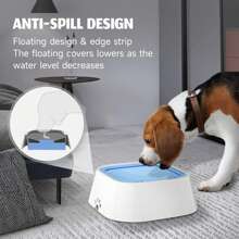 1pc Pet Water Bowl, Cat Dog Floating Drinking Bowl, Non-Spill Suspended Pet Bowl, Floating Anti-Tipping Dog/Cat Water Bowl