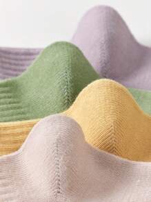 10pairs/Pack Women's Breathable Mesh Thin Short Socks Suitable For Daily Wear In Spring And Summer