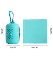 1 Miếng Có thể mang đi Sợi siêu mịn Thể thao Khăn tắm , Ngoài trời Thể thao Khăn tắm , Thích hợp Đối với Thể dục Khỏe mạnh Qủa tặng , Yoga - Màu xanh nhạt - Xem 5