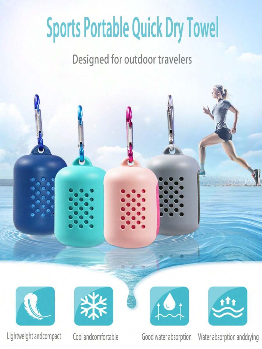 1 Miếng Có thể mang đi Sợi siêu mịn Thể thao Khăn tắm , Ngoài trời Thể thao Khăn tắm , Thích hợp Đối với Thể dục Khỏe mạnh Qủa tặng , Yoga - Màu xanh nhạt - Xem 1