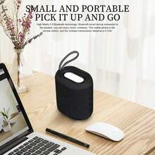 Bocina Bluetooth de Potente Batería M6, Altavoz Inalámbrico con Bluetooth, Ideal para Deportes al Aire Libre, Bocina de Larga Duración. - Negro - Ver 2
