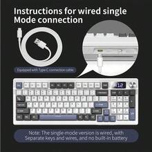 Yindiao Customized Rgb Mechanical Keyboard With Gasket Structure, Full Key Hot-Swappable, Wireless, Triple Mode , For Gaming - Snowland Blue Wired Version [Keyline Separation] - View 8