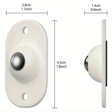 4/8/12pcs Self-Adhesive Swivel Casters, 360° Stainless Steel Stick-On Casters For Trash Can, Storage Box, Furniture, Cabinet, Mobile Base Accessories