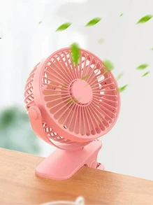 SMALL CLAMP FAN 1200 MAh Portable Rechargeable Automatic Oscillating Head Fan - 彩色 - 查看 1