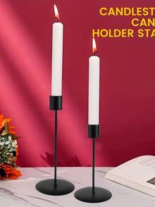 Romantic European Home Candlelight Dinner Wedding Decoration,Taper Candlestick Holders Metal Candle Stick Holders,Room Decor,Home Decor Modern Iron Candlestick For Romantic Wedding, Dinner, And Party Decor - Tall Candle Stand With Gothic Design For Home And Halloween Room Decor Home Decor Easter Decor Wedding Items