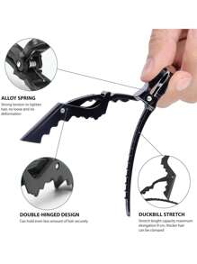 5pcs Professional Crocodile Hair Clip For Hair Straightening, Cutting And Dyeing, Suitable For Salon, Home Use And Diy Hair Styling, Hair Tools, Hair Products And Accessories For Barber Salon Beauty Travel Essentials, Back To School, Travel Holiday Essentials, Hair Accessories For Women, Slick Back Brush, Barber Accessories, Hair Dryer, Hair Tools, Hair Stuff, Hair Care, Curly Hair Brush, Barber, Barber Accessories, Hairdressing Equipment, Travel Essentials, Travel Essential, Hairstyle, Hairdressing,Hair,Travel,Hair Products,Hair Tools,Hair Stuff,Barber,Barber Accessories,Barbershop,Hairdressing Equipment