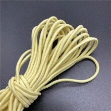 5yards/Lot 2mm Round Elastic Ribbon Sewing Elastic Band Fiat Rubber Band For Waist Band Stretch Rope DIY Mask Lanyard