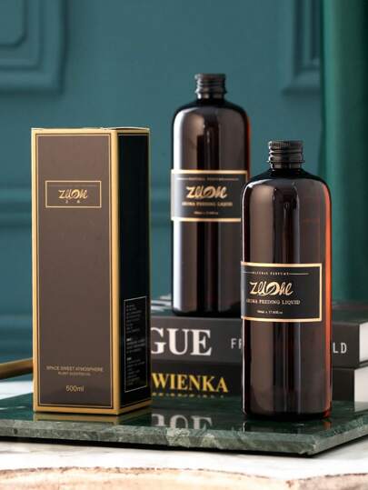 Aceite esencial de aromaterapia sin fuego de 500ml, recarga de aromaterapia con fragancia de té blanco de hotel de cinco estrellas para la habitación