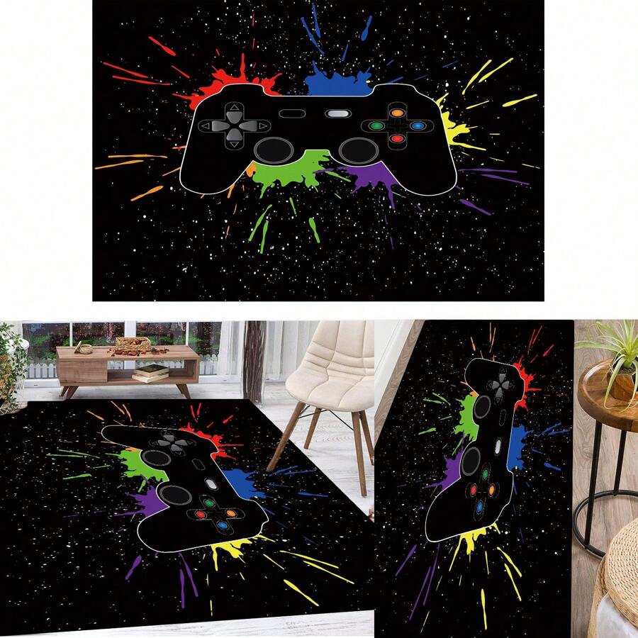 Tapete Runner de Jogos Corredor Longo Entrada Antimanchas Antiderrapante Lavável Tapete de Veludo de Cristal Para Sala de Estar, Quarto, Cozinha, Área de Serviço, Decoração de Quarto