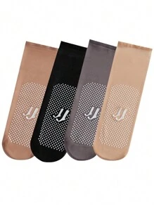 10 Par/pack Calcetines Transparentes De Puntos De Gel De Silicona Antideslizantes Para Mujer, Medias De Cristal Ultrafinas Sin Costuras Antideslizantes Para Verano, Longitud Corta Hasta El Tobillo Y La Pantorrilla, Antigancho 5d, Alambre De Acero, Nailon, Seda Helada, Calcetines Invisibles , Calcetines Con Máscara