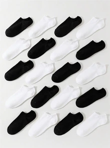 Sanrio 20 Pares De Calcetines Cortos De Corte Bajo Para Mujer Con Patrón De Rayas, Con Absorción De Sudor, Transpirabilidad Y Resistencia Al Olor, Perfectos Para Uso Diario