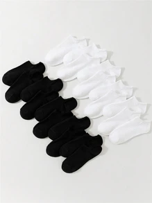 Sanrio 20 Pares De Calcetines Cortos De Corte Bajo Para Mujer Con Patrón De Rayas, Con Absorción De Sudor, Transpirabilidad Y Resistencia Al Olor, Perfectos Para Uso Diario