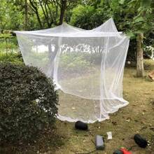 Camping Outdoor Mosquito Netting Shelter, Green Plant Vegetable Insect Protector Four Corner Mosquito Net With Two Hooks