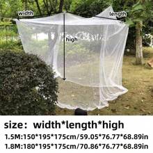 Camping Outdoor Mosquito Netting Shelter, Green Plant Vegetable Insect Protector Four Corner Mosquito Net With Two Hooks