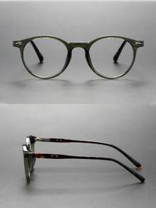 Montures de lunettes rondes en acétate faites à la main, de style classique de marque de haute qualité. Lunettes de vue rétro pour hommes. Accessoires de lunettes transparentes