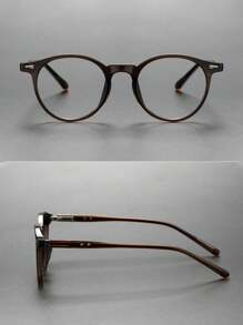 Montures de lunettes rondes en acétate faites à la main, de style classique de marque de haute qualité. Lunettes de vue rétro pour hommes. Accessoires de lunettes transparentes