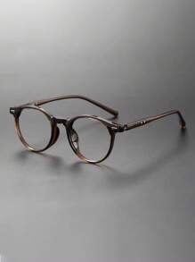 Montures de lunettes rondes en acétate faites à la main, de style classique de marque de haute qualité. Lunettes de vue rétro pour hommes. Accessoires de lunettes transparentes