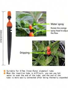 20 cái Nguyên tử hóa Nhỏ giọt Tưới tiêu Sprinkler , Có thể điều chỉnh & Đa chức năng Đầu Đối với Tưới vườn - trái cam - Xem 2