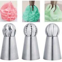 47 Pcs Russian Piping Tips Set, 12 Flower Frosting Nozzles Icing Tips for Cake Decorating Tips Kit, Baking Supplies for Cookie Cupcake, 2 Leaf Piping Tips 2 Couplers 30 Pastry Baking Bags - Multicolor - View 12