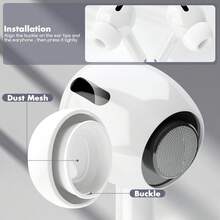 [4 Pairs] Replacement Ear Tips Compatible With Airpods Pro And Airpods Pro 2nd Generation With Noise Reduction Hole With Portable Storage Box, 3 In 1 Cleaner Kit Compatible With Airpods 1 2 3 Pro/Pro 2 Built-In Dust Guard Screen, 4 Sizes (XS/S/M/L) - pink white - View 5