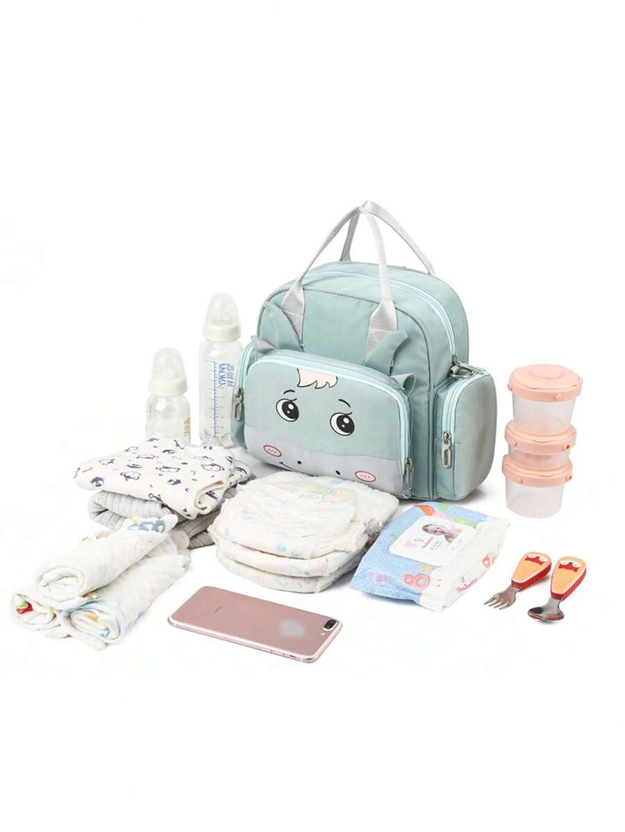 1 件装户外多功能母婴包，轻便大容量，单肩，双肩，斜挎，刺绣，保暖