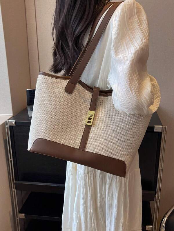 Damen lässige Segeltuch-Schultertasche mit Reißverschluss und großer Kapazität für den Alltag, Schulbeutel, Rucksack für die Schulanfang, große Kapazität, leicht, tragbar, geeignet für Teenager-Mädchen, Studentinnen, perfekt für Schulanfang, College, Mittelschule, Oberschule, Arbeit, Business, Pendeln, Arbeitstasche für Damen, ideal für den täglichen Eleganz und besondere Anlässe