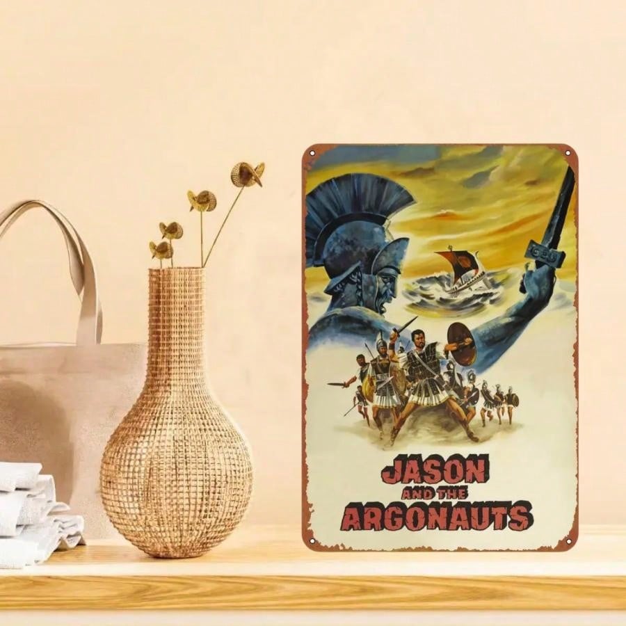 Jason And The Argonauts Movie Poster Retro Vintage Funny Metal Tin Sign
