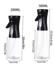 1 Pieza Botella De Control De Aceite A Prueba De Polvo De Tipo De Prensa Para El Uso En El Hogar, Para La Freidora De Aire Y El Rociador De Aceite De Cocina - Negro - Ver 2