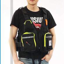 Lightweight Fly Fishing Vest Portable Chest Pack With Adjustable Strap For Men And Women - Black - View 1