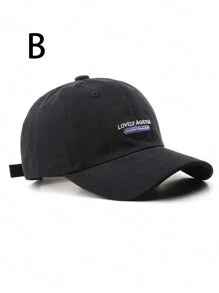 1pc Unisex Letter C Embroidered Fashionable Baseball Cap - Multicolor - View 12