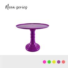 一個坚固耐用的裝飾性蛋糕盤,甜點架餅干座塑料托盤甜點架,圓形哥德式獻盤,適合於生日派對、聖誕、萬聖節和復活節 - 紫色 - 查看 5