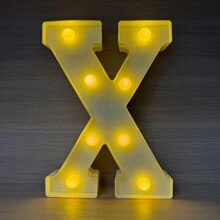 1入組21公分/8.3英吋led字母燈,字母發光數字燈,情書晚燈,用於家庭、酒吧、婚禮、生日、聖誕派對室內外裝飾 - 黃色 - 查看 43