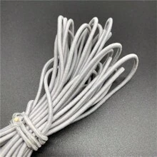 5yards/Lot 2mm Round Elastic Ribbon Sewing Elastic Band Fiat Rubber Band For Waist Band Stretch Rope DIY Mask Lanyard