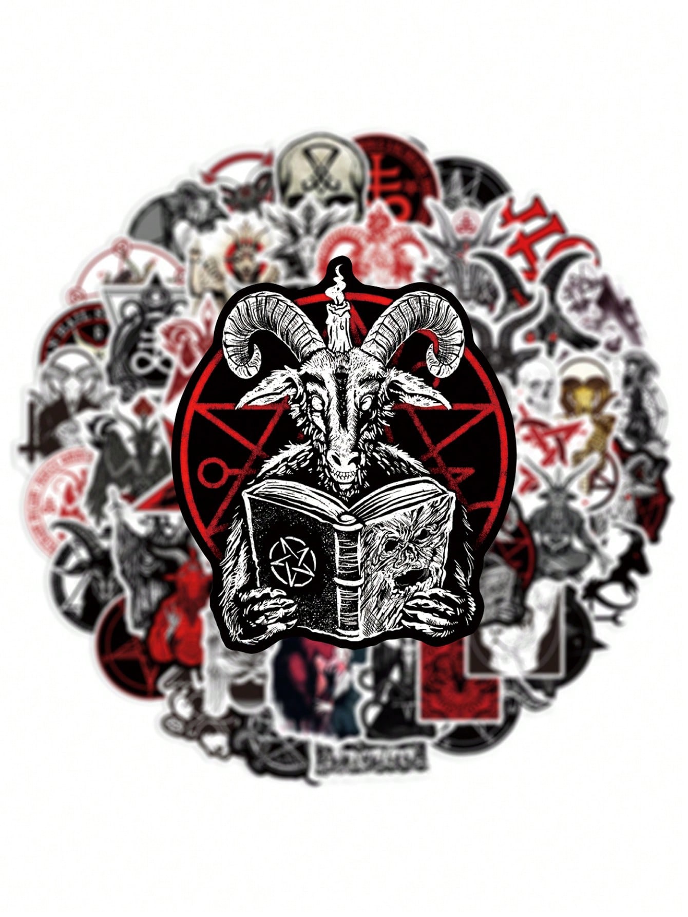 Devil graffiti stickers, 50pcs
