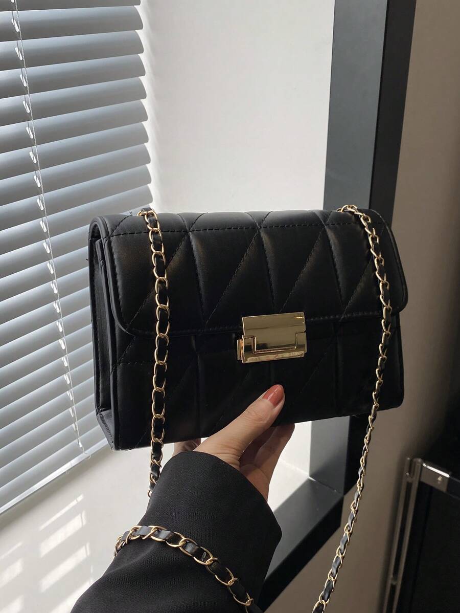 Phong cách phương Tây Mini Màu thuần Chuỗi vai Cái túi , Cổ điển Đập nhẹ Túi xách tay Ví Đối với phụ nữ , Toàn trận Mua sắm Túi đeo chéo